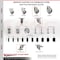 Service Caster 4 Inch 316SS Gray Polyurethane Swivel 3/8 Inch Threaded Stem Caster Set Brake SCC-SS316TS20S414-PPUB-TLB-381615-4 - alternate 3